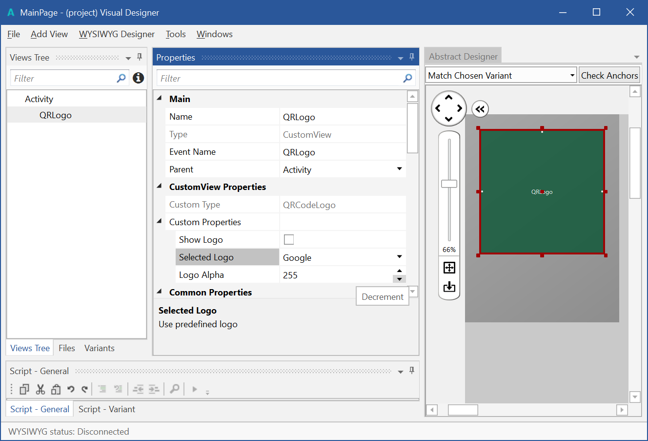 Designer Layout