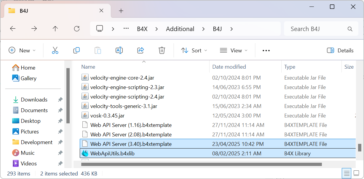 B4J Additional Libraries