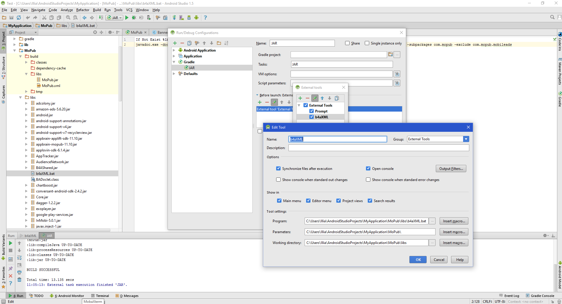 Developing library with Android Studio | B4X Programming Forum