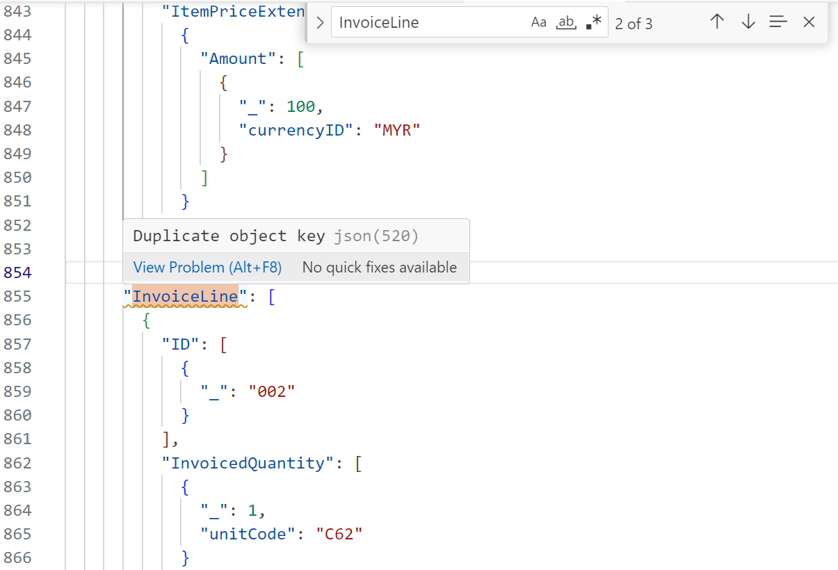 duplicate-json-object-key-invoiceline.png