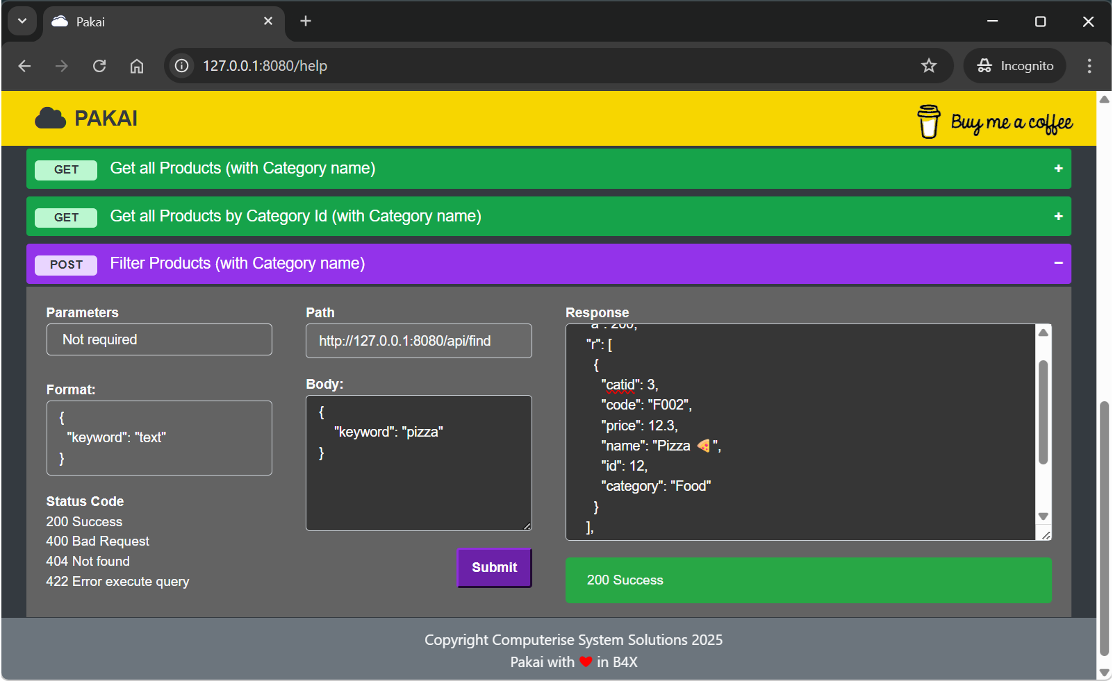 Pakai framework v4.00