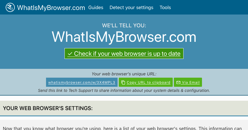 www.whatismybrowser.com